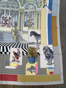 Hermes Cashmere/Silk “Grand Theatre Nouveau” by Gianpaolo Pagni 140.