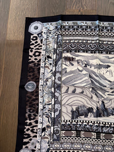 Hermes Silk Scarf “La Femme aux Semelles de Vent” by Aline Honore