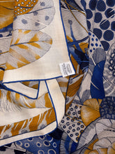 Load image into Gallery viewer, Hermes Cashmere and Silk GM Shawl « Plumes en Fete » by Aline Honoré 140