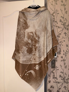 HERMES Cashmere/Silk Shawl “Clair de Lune” by Dimitri Rybaltchenko 140.