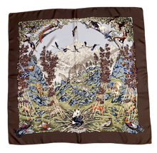 Load image into Gallery viewer, Hermes Silk Twill Scarf “Sichuan” by Robert Dallet.