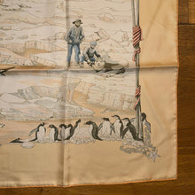 Load image into Gallery viewer, Hermes Silk Twill Scarf “Hommage a l’Explorateur Sir Ernest Shackleton” by Zoe Pauwels.