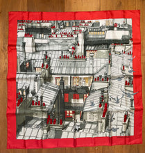 Load image into Gallery viewer, Hermes Silk Twill Scarf “Les toits de Paris” by Dimitri Rybaltchenko.