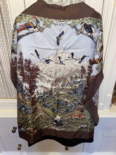 Load image into Gallery viewer, Hermes Silk Twill Scarf “Sichuan” by Robert Dallet.