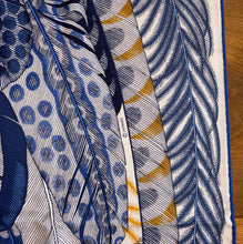 Load image into Gallery viewer, Hermes Cashmere and Silk GM Shawl « Plumes en Fete » by Aline Honoré 140