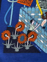 Load image into Gallery viewer, Hermes Cashmere and Silk GM Shawl “La Maison des Carres ” by Pierre Marie 140