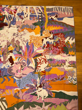 Load image into Gallery viewer, Hermes Cashmere and Silk GM Shawl «En Liberte !» by Carine Brancowitz 140.