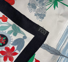 Load image into Gallery viewer, Hermes Silk Twill Scarf “Les Bolides” by Rena Dumas.