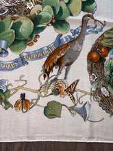 Load image into Gallery viewer, Hermes Cashmere/Silk Shawl “Fauna et Flora du Texas” by Kermit Oliver 140.