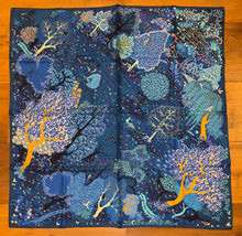 Load image into Gallery viewer, Hermes Silk Twill Scarf “Dans Un Jardin Anglais” by Alice Shirley.
