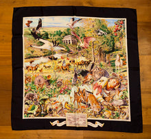 Load image into Gallery viewer, Limited edition Hermes Silk Twill Scarf “Madison Avenue” by Kermit Oliver.