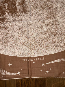 HERMES Cashmere/Silk Shawl “Clair de Lune” by Dimitri Rybaltchenko 140.