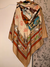 Load image into Gallery viewer, Hermes Cashmere and Silk Scarf “La Pani Shar Pawnee” by Kermit Oliver 140.