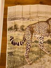 Load image into Gallery viewer, Hermes Wash Silk Scarf Acinonyx Jubatus by Christian Renonciat 140