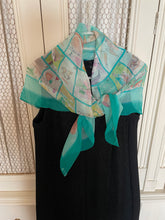 Load image into Gallery viewer, Hermes Silk Mousseline Scarf “Le Jeu des Petits Bonheurs” by Sophie de Seynes.