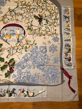 Load image into Gallery viewer, Hermes Cashmere and Silk GM Shawl “Neige d’Antan” by Cathy Latham 140