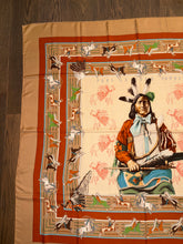 Load image into Gallery viewer, Hermes Cashmere and Silk Scarf “La Pani Shar Pawnee” by Kermit Oliver 140.