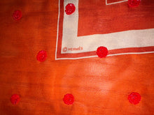Load image into Gallery viewer, Hermes Beaded Silk Mousseline Scarf Ex Libris Au Pois Couture