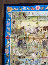 Load image into Gallery viewer, Hermes Silk Twill Scarf “La vie sauvage du Texas” by Kermit Oliver.