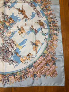 Hermes Silk Scarf “Cirque Molièr” by Philippe Dumas.