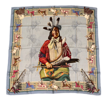 Load image into Gallery viewer, Hermes Cashmere and Silk Scarf “La Pani Shar Pawnee” by Kermit Oliver.