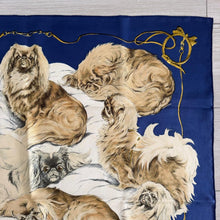 Load image into Gallery viewer, Hermes Silk Twill Scarf «Pékinois» by Xavier de Poret