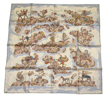 Load image into Gallery viewer, Hermes Silk Twill Scarf “Nuées Imaginaires” by Christine Henry.