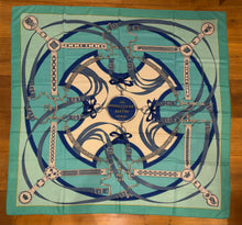 Load image into Gallery viewer, Hermes Cashmere/Silk Shawl “La Promenade du Matin” by Henri d'Origny 140