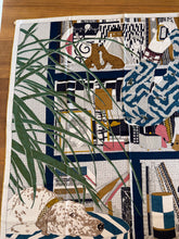Load image into Gallery viewer, Hermes Cashmere and Silk GM Shawl «Rendez-Vous Chez Hermès» by Carine Brancowitz 140.