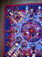 Load image into Gallery viewer, Hermes Cashmere/Silk Shawl “Kachinas” by Kermit Oliver 140