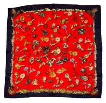 Load image into Gallery viewer, Hermes Cashmere and Silk GM Shawl « Champignons » by Anna Gavarni/Francoise de la Perriere