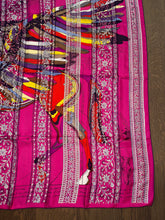 Load image into Gallery viewer, Hermes precious embroidered Silk Shawl “Pegase d’Hermes Au Bloc” 140