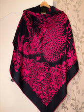 Load image into Gallery viewer, Hermes Cashmere and Silk GM Shawl « Jungle Love Tattoo » by Robert Dallet 140.