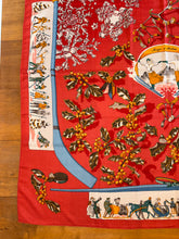 Load image into Gallery viewer, Hermes Cashmere and Silk GM Shawl “Neige d’Antan” by Cathy Latham 140