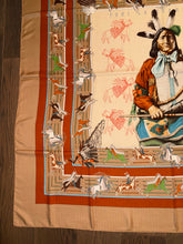 Load image into Gallery viewer, Hermes Cashmere and Silk Scarf “La Pani Shar Pawnee” by Kermit Oliver 140.