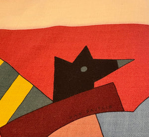 Hermes Cashmere/Silk GM Shawl “Cheval de Fete” by Jan Bajtlik 140.