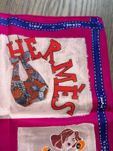 Load image into Gallery viewer, Hermes Vintage Silk Scarf “J'aime mon Carré” by Saw/Adaptation Studio