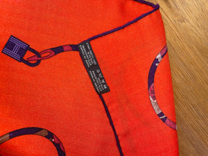 Hermes Cashmere and Silk GM Shawl “Kelly en Caleche” by CYRILLE DIATKINE 140