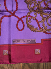Load image into Gallery viewer, Hermes Silk Dip Dye GM Shawl “Les Cles” by Caty Latham 140.