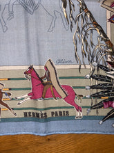 Load image into Gallery viewer, Hermes Cashmere and Silk Scarf “La Pani Shar Pawnee” by Kermit Oliver.