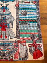 Load image into Gallery viewer, Hermes Cashmere/Silk Shawl “Parures de Samourais” by Aline Honore 140