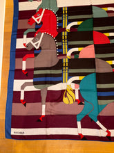 Load image into Gallery viewer, Hermes Cashmere/Silk Shawl “Rocabar” by Henri d&#39;Origny 140