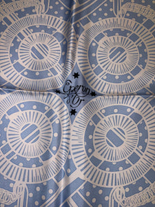 Hermes Silk GM Shawl “Eperon d’Or Bandana” by Henri d’Origny 140.