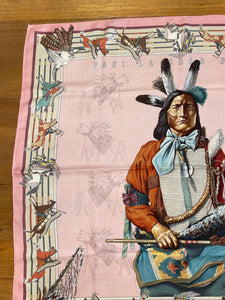 Hermes Cashmere and Silk Scarf “La Pani Shar Pawnee” by Kermit Oliver.