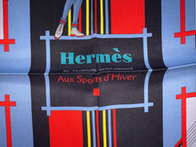 Load image into Gallery viewer, Hermes Vintage Silk Scarf “Aux Sports d'Hiver”.