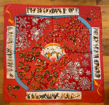 Load image into Gallery viewer, Hermes Cashmere and Silk GM Shawl “Neige d’Antan” by Cathy Latham 140