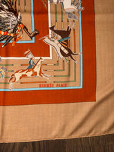 Load image into Gallery viewer, Hermes Cashmere and Silk Scarf “La Pani Shar Pawnee” by Kermit Oliver 140.
