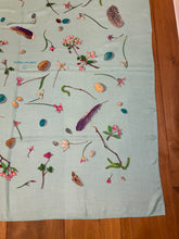 Load image into Gallery viewer, Hermes Cashmere and Silk GM Shawl “Fleurs et Plumes” by Leigh P. Cook 140.