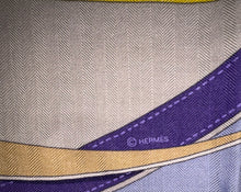 Load image into Gallery viewer, Hermes Cashmere/Silk Shawl “La Promenade du Matin” by Henri d'Origny 140