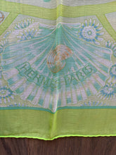 Load image into Gallery viewer, Hermes Silk Mousseline Scarf “Parures Oceanus” by Laurence Bourthoumieux.